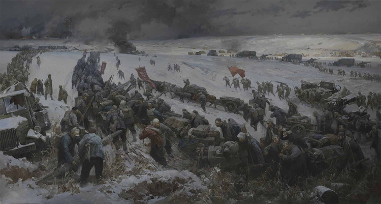 48-《決(jue) 勝淮海》-晏陽、晏早-油畫-300 cm×570 cm.jpg