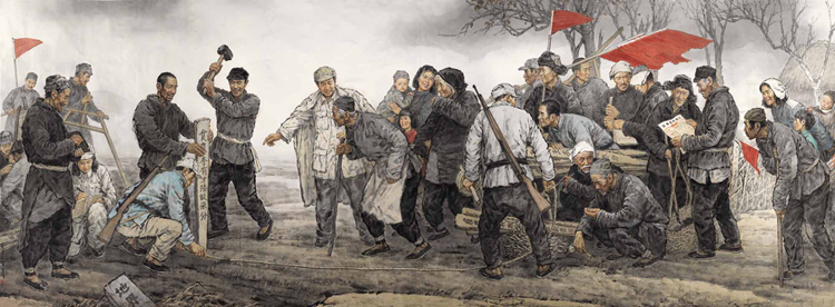57-《耕者有其田》-吳憲生、韓京雷-中國畫-280 cm×800 cm.jpg