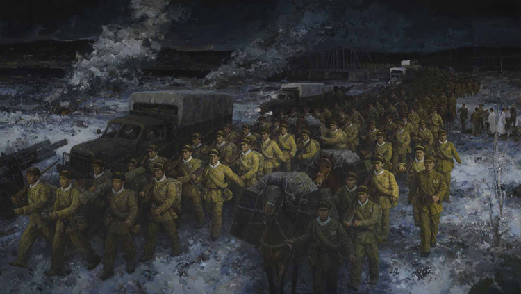 58-1-《跨過鴨綠江》-陳國力、張誌強-油畫-300 cm×530 cm.jpg