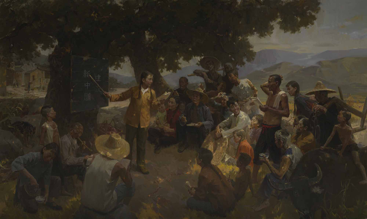 62-《矇昧初開—新中國掃盲運動》-呂鵬-油畫-300 cm×500 cm.jpg